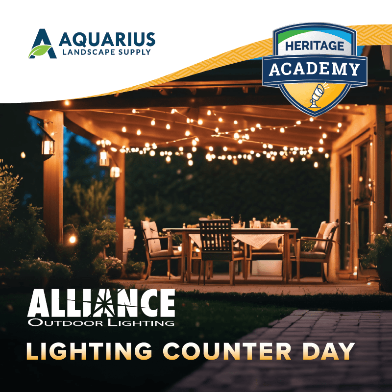 Alliance Lighting Counter Day at Aquarius Supply