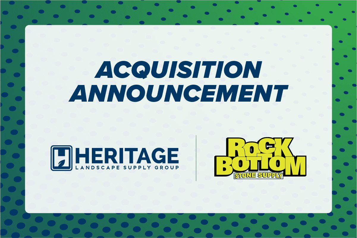 Heritage Landscape Supply Group announces expansion in Michigan with the acquisition of Rock Bottom Stone Supply LLC